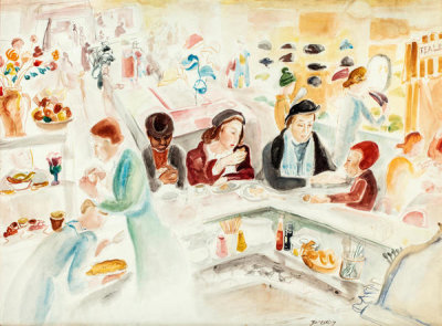 Theresa Bernstein - The Lunch Counter at S. Klein's in Union Square in the 1930s, ca. 1930-39