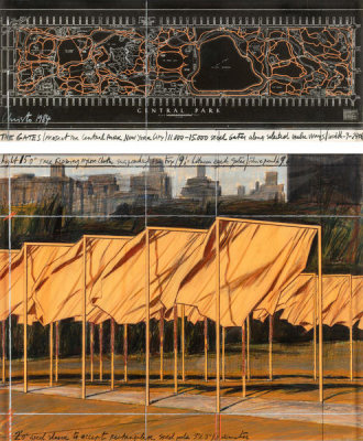 Christo and Jeanne-Claude - The Gates (Project for Central Park, New York City), 1984
