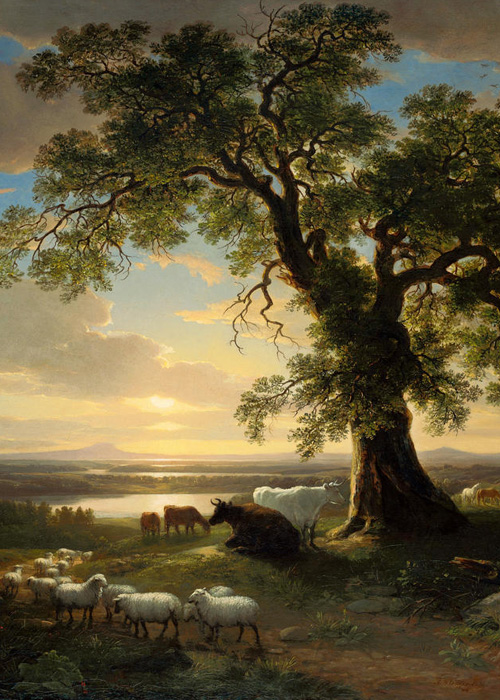 Asher B. Durand, The Solitary Oak (The Old Oak), 1844
