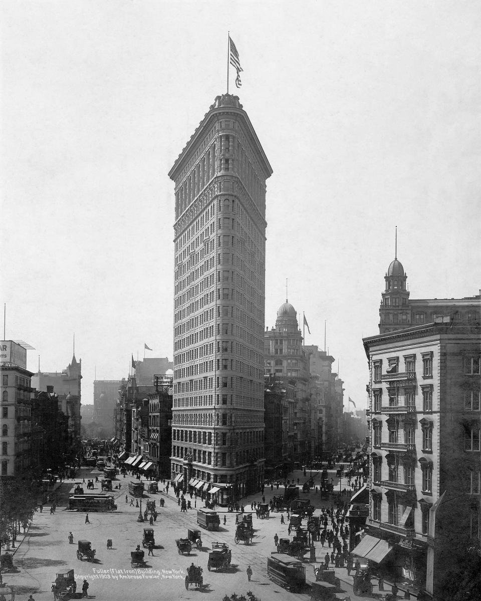 Fuller (Flat Iron) Building, New York, 1903 by Ambrose Fowler - Paper ...