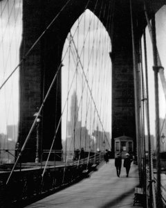 Arthur D. Chapman - On Brooklyn Bridge, 1914