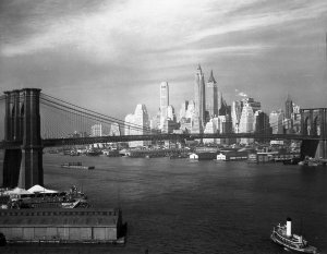 Robert Snyder - Skyline of Lower Manhattan, ca. 1940