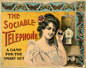 J. Ottman Lithography Co. - The Sociable Telephone, 1902