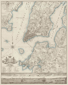 New York Common Council - Plan of the City of New York, copied from the Ratzer Map of 1770