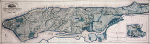 Egbert L. Viele - Topographical map of New York, showing watercourses and made land, 1865 (N-YHS)