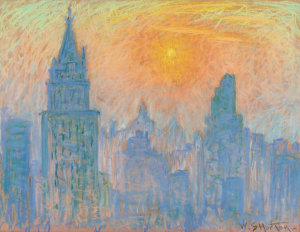 William Samuel Horton - Hecksher Tower Sunset, after 1921