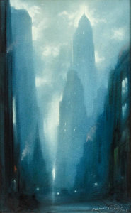 Everett Shinn - New York at Night, 1933