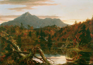 Thomas Cole - Autumn Twilight, View of Corway Peak [Mount Chocurua], New Hampshire, 1834