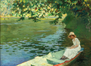 F. Luis Mora - Boating Lake, Central Park, ca. 1910