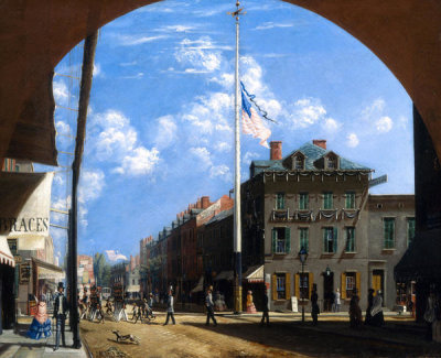 R. Bond - Broadway at Grand Street, Looking North, 1852