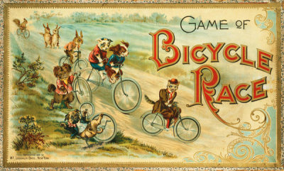 McLoughlin Bros. - Game of Bicycle Race, 1895