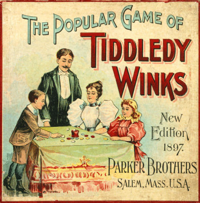 Parker Brothers - The Popular Game of Tiddledy Winks, 1897