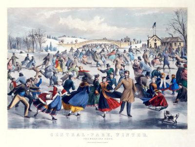 Lyman W. Atwater - Central-Park, Winter: The Skating Pond, 1862