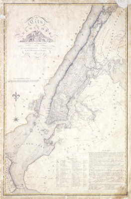 John Randel, Jr. - The City of New York, as laid out by the Commissioners with the Surrounding Country, 1814 (N-YHS)