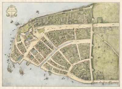 John Wolcott Adams - Redraft of the Castello Plan, New Amsterdam as it appeared in 1660, 1916 (N-YHS)