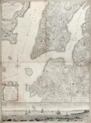 Bernard Ratzer - Plan of the City of New York, 1770 (N-YHS)
