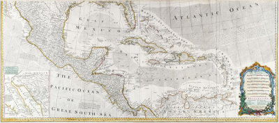 Emanuel Bowen - A New and Correct Map of North America (lower part), 1783 (N-YHS)