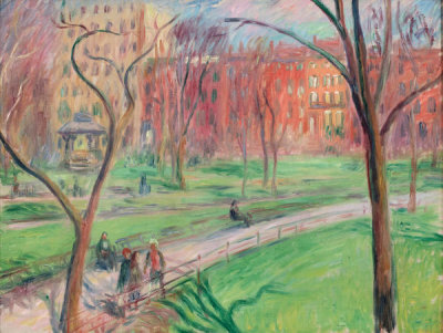William James Glackens - Early Spring, Washington Square, c. 1910