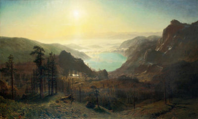 Albert Bierstadt - Donner Lake from the Summit, 1873