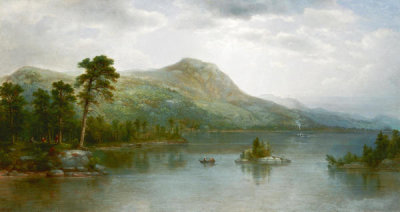 Asher B. Durand - Black Mountain from the Harbor Islands, Lake George, New York, 1875