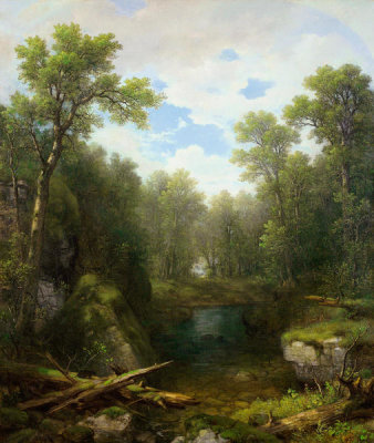 Asher B. Durand - Chapel Pond Brook, Keene Flats, Adirondack Mountains, New York, 1871
