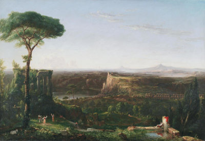 Thomas Cole - Italian Scene, Composition, 1833