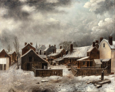 Francis Guy - Brooklyn in Winter, ca. 1818
