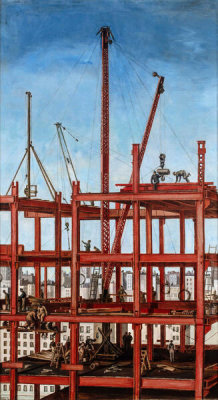 Reginald Marsh - Construction, Steel Workers, 1924